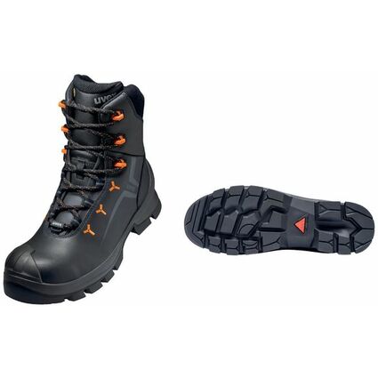 uvex 2 VIBRAM Winterschnrstiefel S3, schwarz/orange, Gr. 39