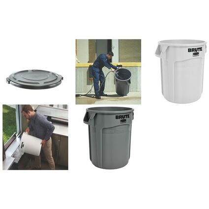 Rubbermaid Container BRUTE 37,9 Liter, aus PP, grau