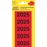 AVERY zweckform Ordner-Inhaltsschild "2025", 60 x 26 mm, rot