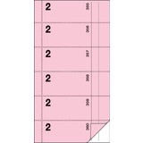 sigel formularbuch "Bonbuch", Kellner-Nr. 2, rosa