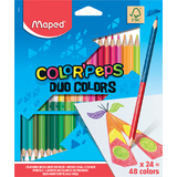 Maped dreikant-buntstift COLOR'PEPS DUO, 24er Kartonetui