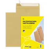 MAILmedia faltenversandtasche B4, ohne Fenster, braun