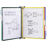 tarifold Wandsichttafelsystem, din A4, magnetisch, bestckt