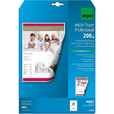 sigel Inkjet-Papier, din A4, 200 g/qm, hochwei, matt