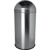 helit edelstahl-abfalleimer "the dome", 50 Liter, silber