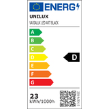 UNiLUX led-stehleuchte VARIALUX, Farbe: schwarz