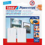 tesa powerstrips Bilder-Nagel, wei, Haltekraft: max. 1 kg