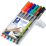 STAEDTLER lumocolor Permanent-Marker 313S, 6er Etui