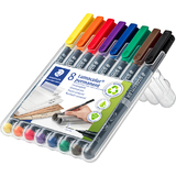 STAEDTLER lumocolor Permanent-Marker 313S, 8er Etui