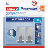 tesa powerstrips Haken zoom WATERPROOF Small, Metall, silber