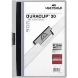 DURABLE klemmhefter DURACLIP original 30, din A4, grau