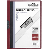 DURABLE klemmhefter DURACLIP original 30, din A4, aubergine