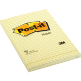 Post-it Haftnotizen, 102 x 152 mm, kariert, gelb