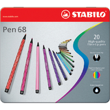 STABILO fasermaler Pen 68, 20er Metall-Etui