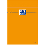 Oxford Notizblock, 110 x 170 mm, kariert, 80 Blatt, orange