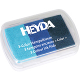 HEYDA stempelkissen 3-Color, hellblau/mittelblau/dunkelblau