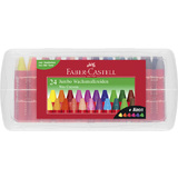 FABER-CASTELL dreikant-wachsmalkreide Jumbo, 24er Etui