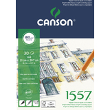 CANSON skizzenblock 1557, din A4, 180 g/qm, rein wei