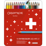 CARAN D'ACHE buntstifte Swisscolor Aquarelle,18er Metalletui