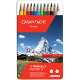 CARAN D'ACHE buntstifte PRISMALO Aquarelle, 12er Metalletui