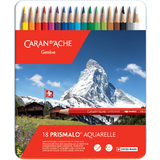 CARAN D'ACHE buntstifte PRISMALO Aquarelle, 18er Metalletui