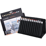 COPIC marker classic, 24er wallet mit 12 Architekturfarben