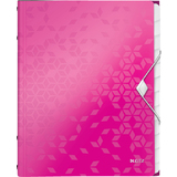 LEITZ ordnungsmappe WOW, din A4, PP, 12 Fcher,pink-metallic