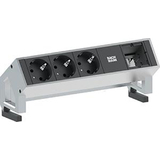 BACHMANN steckdoseneinheit "DESK 2", 4-fach, inox