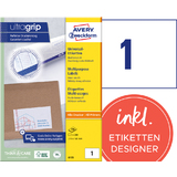 AVERY zweckform Universal-Etiketten, 210 x 148 mm, wei, A5