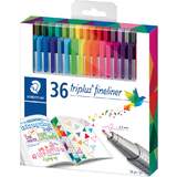 STAEDTLER fineliner triplus, 36er Etui