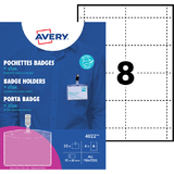 AVERY namensschild mit Clip, 90 x 60 mm