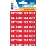 HERMA textetiketten "EILT SEHR", 12 x 40 mm, rot / wei