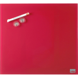 nobo Glas-Magnettafel, (B)450 x (H)450 mm, rot