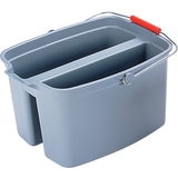 Rubbermaid Doppeleimer, 18 Liter, PP, grau