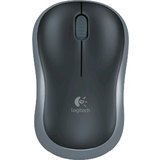 Logitech optische Maus M185, kabellos, grau