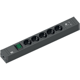 BACHMANN steckdosenleiste CONNECT LINE, 5-fach, Schalter/USB