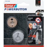 tesa powerbutton Haken universal small, chrom