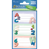 ZDesign school Buchetiketten "ABC", bunt