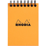 RHODIA spiralnotizblock No. 11, din A7, kariert, orange