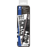 STAEDTLER bleistift Mars lumograph black, 6er Metalletui