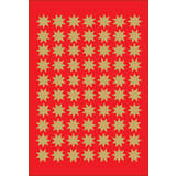 HERMA weihnachts-sticker DECOR "Sterne", 10 mm, gold