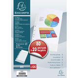 EXACOMPTA Prospekthlle, din A4, PP, promopack 80+20 gratis