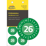 AVERY zweckform Prfplaketten, 2026, NoPeel, grn, 30 mm