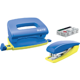 LEITZ mini Heftgert- & locher-set Urban Chic, blau