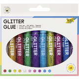 folia glitzerkleber "Glitterglue", 9,5 ml, farbig sortiert