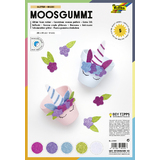 folia Glitter-Moosgummi, 200 x 290 mm, 5 Blatt, sortiert