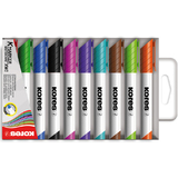 Kores whiteboard-marker K marker XW1, Rundspitze, 10er Etui