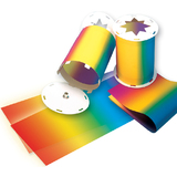 folia Regenbogen-Transparentpapierzuschnitte, 220 x 510 mm