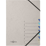 PAGNA ordnungsmappe "Easy Grey", A4, 7 Fcher, grau / blau