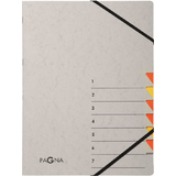 PAGNA ordnungsmappe "Easy Grey", A4, 7 Fcher, grau / orange